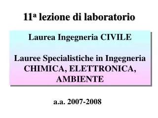 11 a lezione di laboratorio