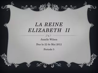 la reine elizabeth ii