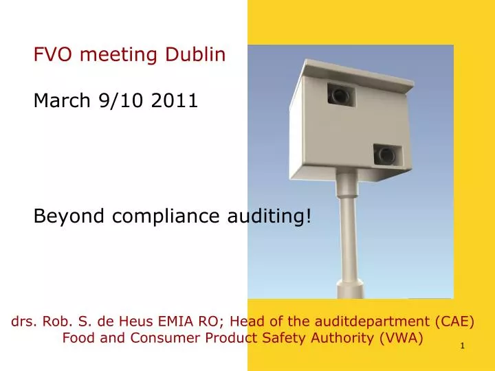 fvo meeting dublin march 9 10 2011 beyond compliance auditing