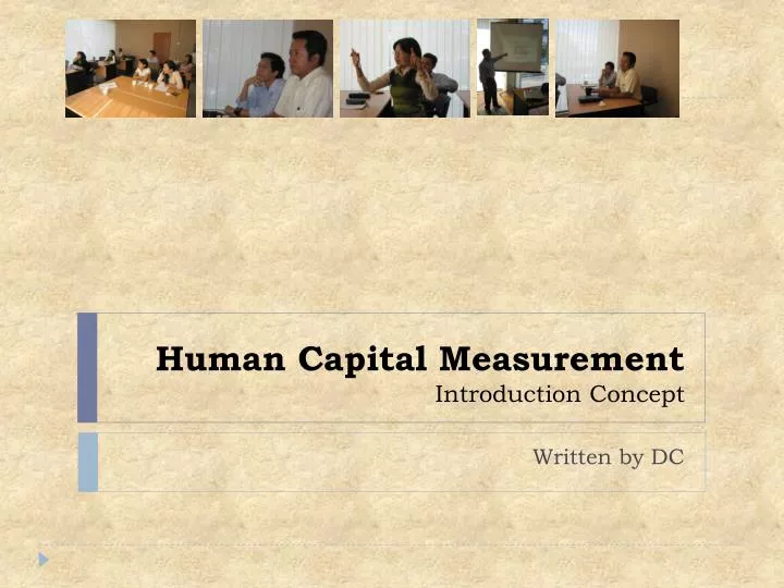 human capital measurement introduction concept