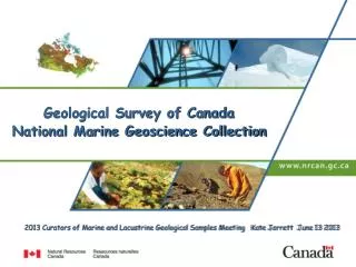 Geological Survey of Canada National Marine Geoscience Collection