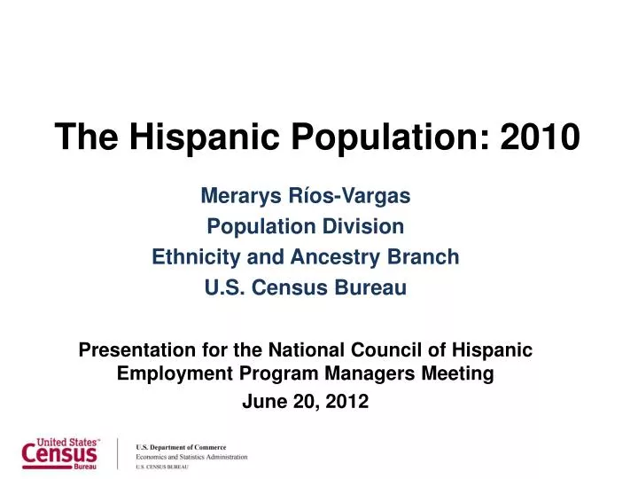 the hispanic population 2010