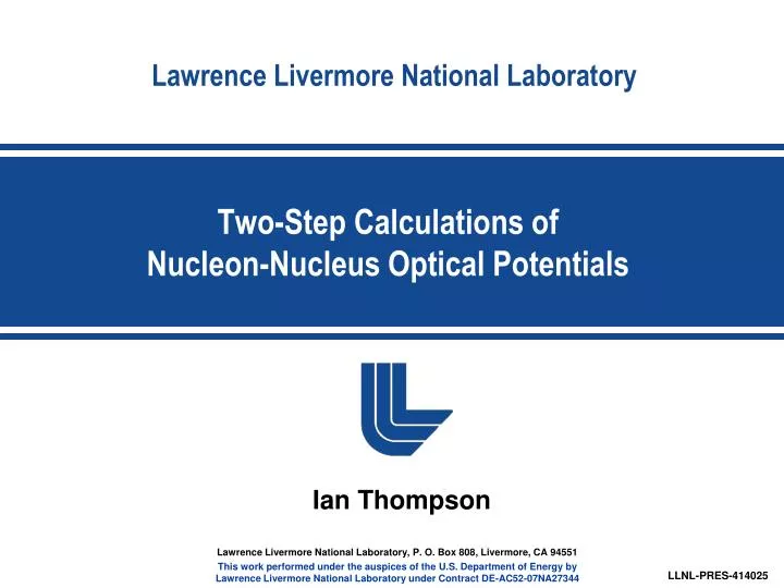 two step calculations of nucleon nucleus optical potentials