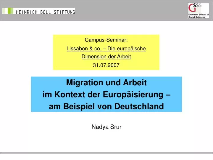 migration und arbeit im kontext der europ isierung am beispiel von deutschland