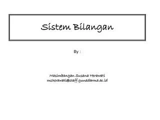 sistem bilangan