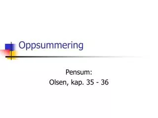 oppsummering