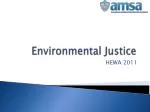 Environmental Justice - slide 1