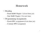 Homework - slide 1