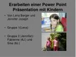 Erarbeiten einer Power Point Präsentation mit Kindern - slide 1