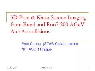 3D Pion &amp; Kaon Source Imaging from Run4 and Run7 200 AGeV Au+Au collisions
