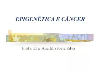 epigen tica e c ncer