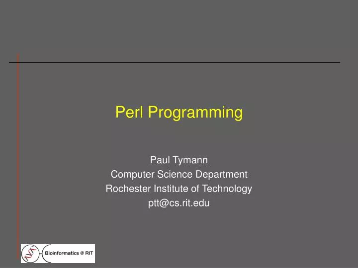 perl programming
