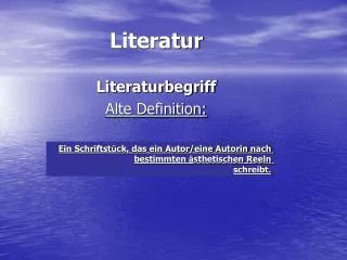 literatur