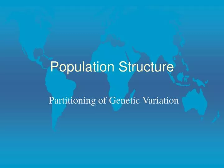 population structure