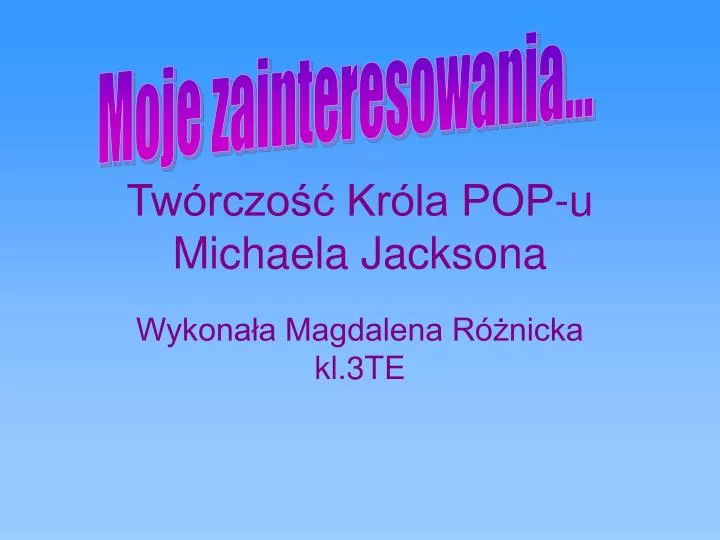 tw rczo kr la pop u michaela jacksona