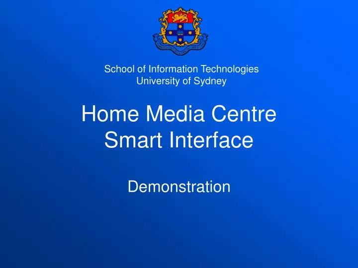 home media centre smart interface