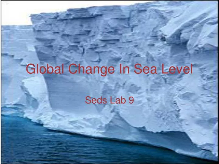 global change in sea level