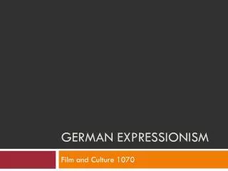 German Expressionism