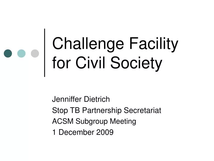 challenge facility for civil society
