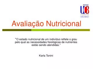 avalia o nutricional