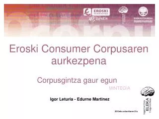 corpusgintza gaur egun
