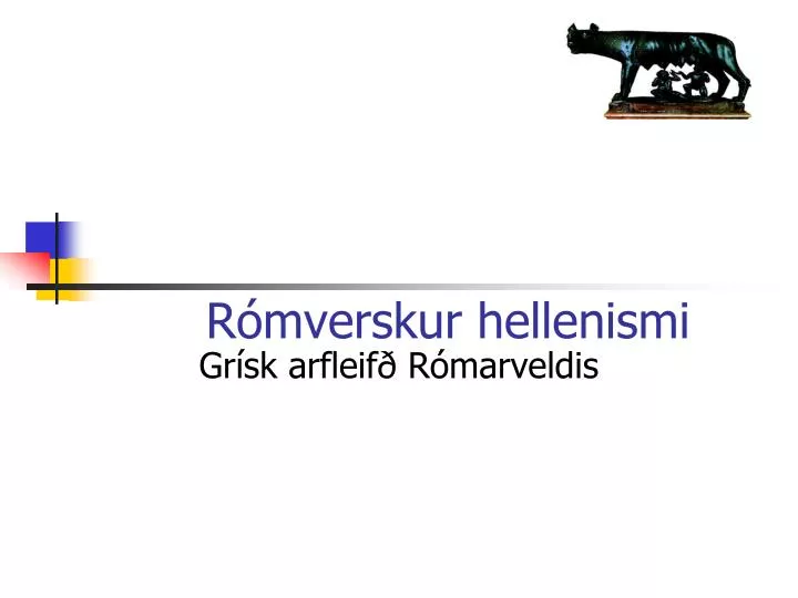 r mverskur hellenismi