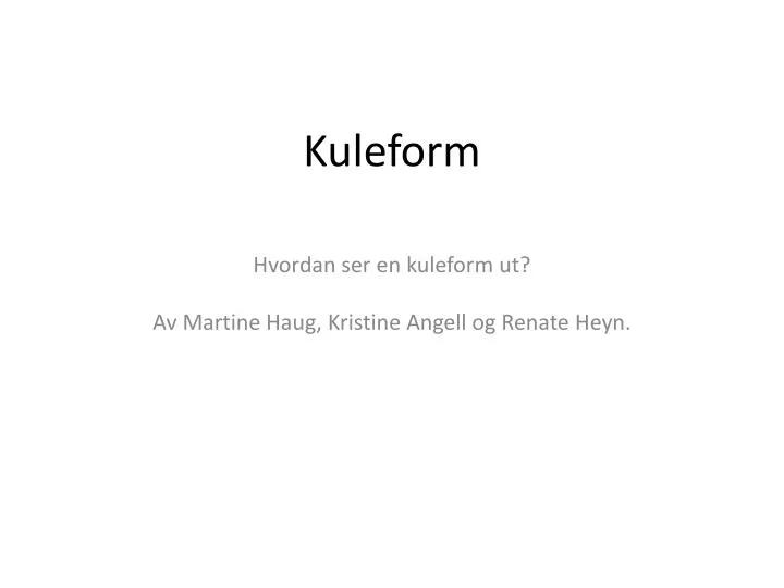 kuleform