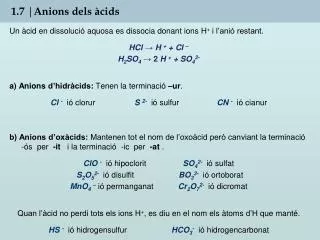 1 7 anions dels cids
