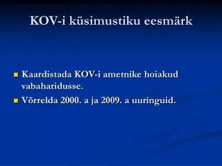 kov i k simustiku eesm rk