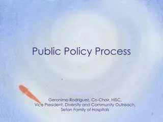 public policy process