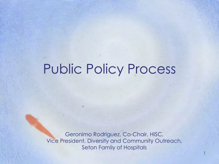 public policy process