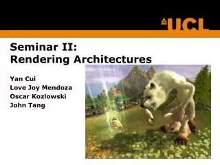 Seminar II: Rendering Architectures