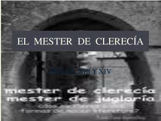 el mester de clerec a