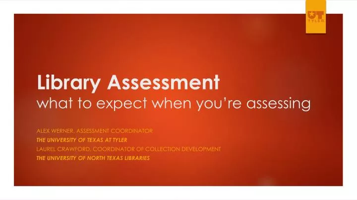 library assessment what to expect when you re assessing