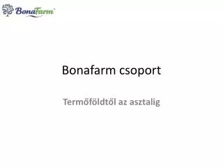 bonafarm csoport