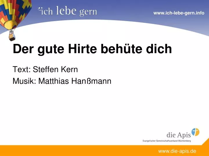 der gute hirte beh te dich