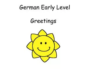 German Early Level