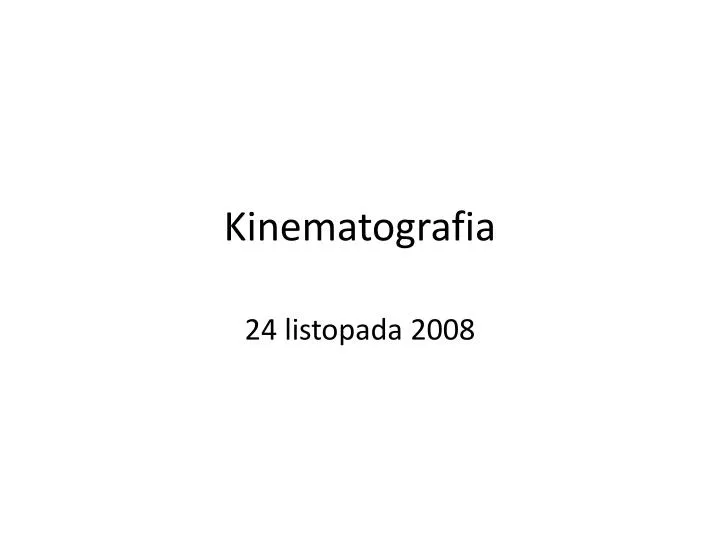 kinematografia