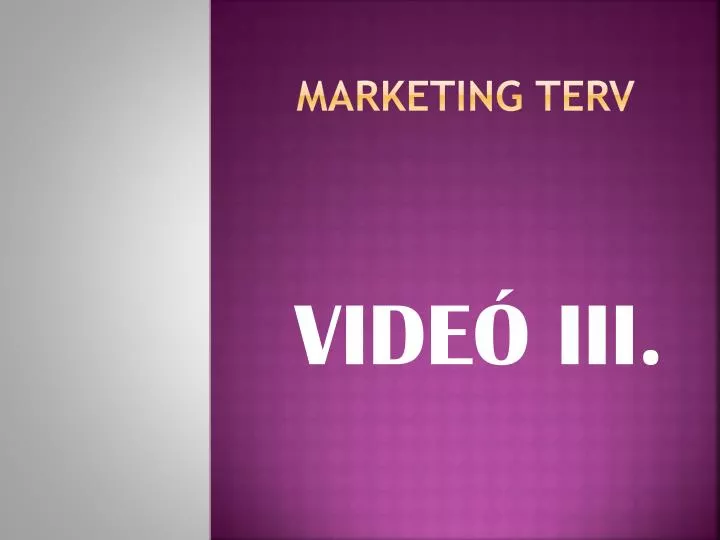 marketing terv