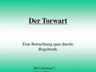 eine betrachtung quer durchs regelwerk