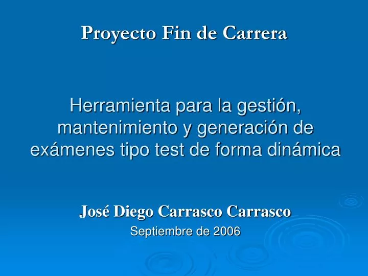 herramienta para la gesti n mantenimiento y generaci n de ex menes tipo test de forma din mica