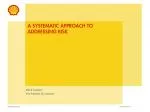 a systematic approach to Addressing risk - slide 1