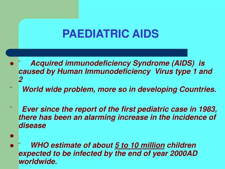 paediatric aids