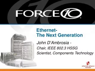 Ethernet- The Next Generation