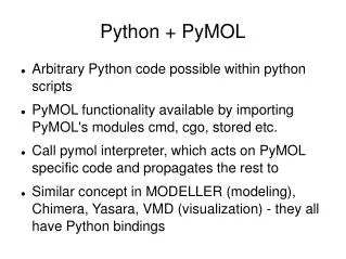 Python + PyMOL