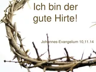 ich bin der gute hirte