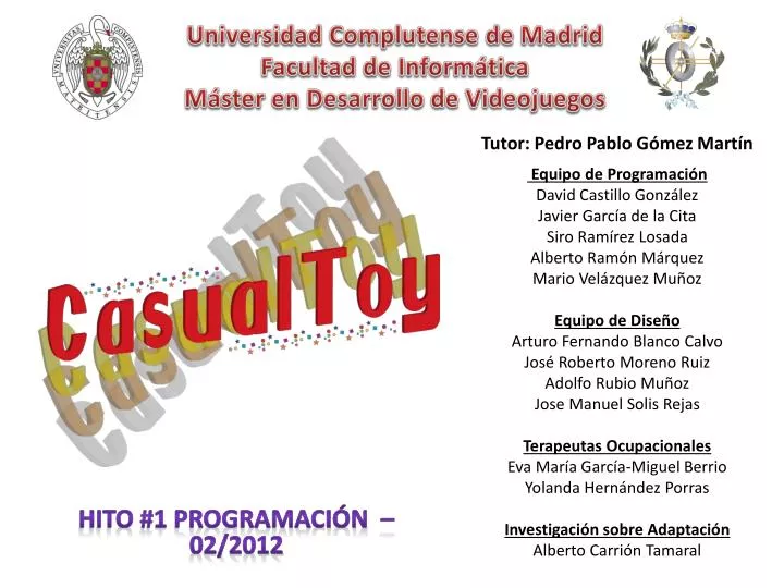 universidad complutense de madrid facultad de inform tica m ster en desarrollo de videojuegos