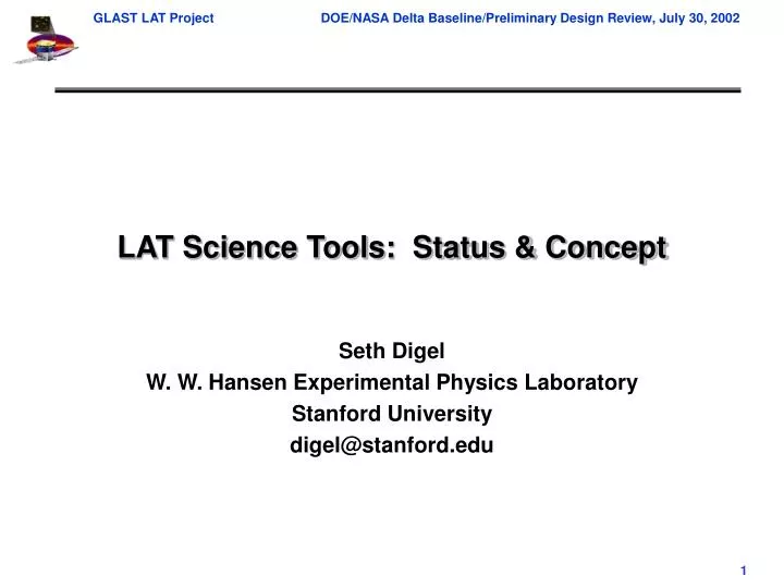 lat science tools status concept