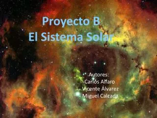 proyecto b el sistema solar