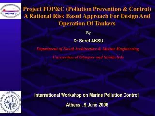 Project POP&amp;C (Pollution Prevention &amp; Control)